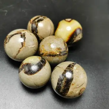 30-40 мм натуральный септариум, каменная сфера, образец минерального камня, шар