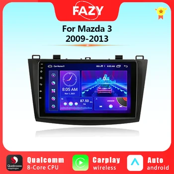 Автомобильный мультимедийный плеер с 2 Din Android 12 для Mazda 3 2009-2013 Беспроводной Carplay Стерео GPS Навигация Аудио Видео головное устройство