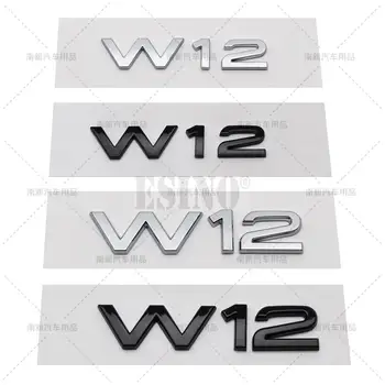 Автомобильный Стайлинг Двигатель W12 3D ABS Клейкая Эмблема Кузова Автомобиля Значок На Заднем Крыле Багажника Автоаксессуар Для Audi A6 A7 A8 S6 S8 RS6 RS8