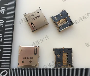 Бесплатная доставка Для Foxconn держатель карты micro SD TF держатель карты памяти Нормально открытый H1.8 push-push шаг 0,9 мм