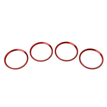 Накладка на кольцо с логотипом ступицы колеса для Jetta Golf Passat -4шт Алюминиевая Центральная крышка колеса, окружающая кольцо