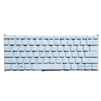 Новая американская Клавиатура Для Acer Swift 3 sf314-41 sf314-52g sf314-53g sf314-55g Серии US Keyboard Белого Цвета С подсветкой NKL131S03W