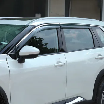 Оконный Козырек для Nissan X-Trail T33 2021-2023 Автомобильная водонепроницаемая декоративная полоса солнцезащитный козырек модифицированное окно дождь украшение для бровей